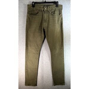Polo Ralph Lauren Sullivan Straight Jeans Men 31/32 Green Denim Stretch Slim Fit
